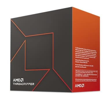 AMD Ryzen Threadripper 7980X Procesador (64 núcleos/128 threads, 350W TDP, Socket SP6, 320MB Caché, Reloj de aumento máx. hasta 5,1 Ghz, sin ventilador)