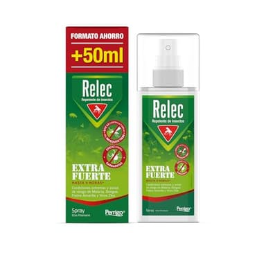 Relec Extra Fuerte Spray Antimosquitos, Repelente de Mosquitos 125ml, Eficaz Contra El Mosquito Tigre, Protección Contra las Picaduras de Mosquitos en Condiciones Extremas y Zonas Tropicales