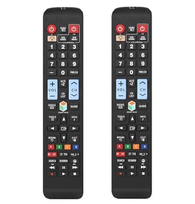 Control remoto universal para todos los televisores Samsung Smart LED LCD TV LCD LED QLED SUHD UHD HDTV Plasma curvo 4K 3D Smart TV, con botones para Netflix, Prime Video, Smart Hub retroiluminado