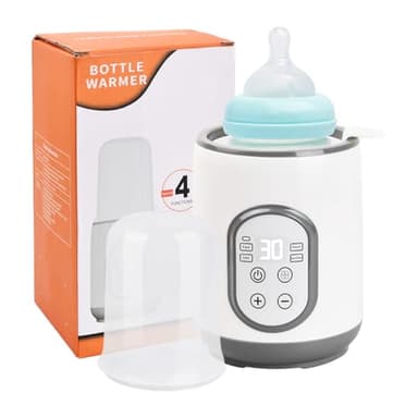 Jinlaili Calentador de Biberones 4-in-1, Calienta Biberones para Leche Materna Fórmul, Calientabiberones para Bebés, Multifuncional Esterilizador Biberones, Calentador de Biberones para Leche Materna