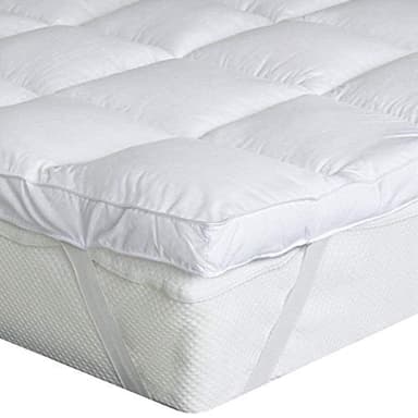 Bedecor Sobrecolchon 135x190cm, Cubre Colchon Acolchado de Microfibra con 600GSM Poliester, Super Suave, Calidad de Hotel, hipoalergénico, Lavable a Maquina