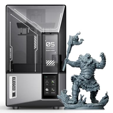 ELEGOO Mars 5 Ultra 9K Impresora 3D de Resina, 150mm/h Alta Velocidad de Impresión, Nivelación Automática Inteligente, Detección Inteligente, WiFi-Transfer,153,36 x 77,76 x 165 mm³