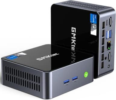 GMKtec Mini PC, M2 Pro Intel Core i7-1195G7 (Turbo 5.0 GHz) 1 To SSD 16GB DDR4, Mini Computadora de Escritorio WiFi 6, Soporte para 3 Pantallas, USB3.2, BT5.2, DP, HDMI, RJ45 2.5G