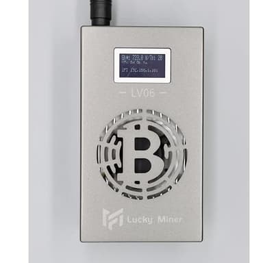 PhLEps Bitcoin SHA-256 Lucky Miner V6 500G/S BM1366 Chip Asic Uso en el hogar Micro Silent Cryptocurrency Mining Machine