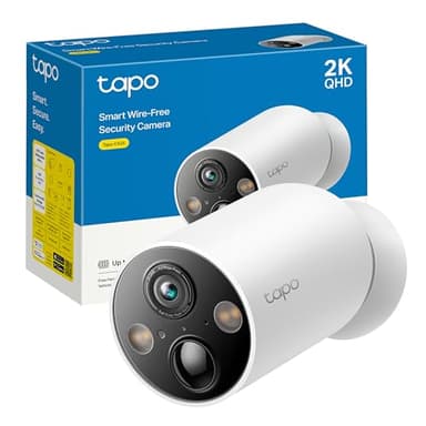 [2024 Nuevo] Tapo C425 - Cámara Wi-Fi de Batería para exterior/interior, 2K QHD, 10000mAh, IA Mejorada, Visión Nocturna a Color, Base Magnética, No Requiere Hub, Compatible con Panel Solar