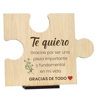 CONTRAXT Tarjetas Felicitación San Valentín madera. Regalos aniversario pareja cartas amor para mi novio novia tortolitos postal san valentin tarjeta hombre mujer (Parejas)
