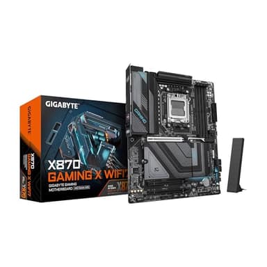 GIGABYTE X870 Gaming X WIFI7 AMD AM5 LGA 1718 Motherboard, ATX, DDR5, 3X M.2, PCIe 5.0, USB4, WIFI7, 2.5GbE LAN, EZ-Latch, 5-Year Warranty