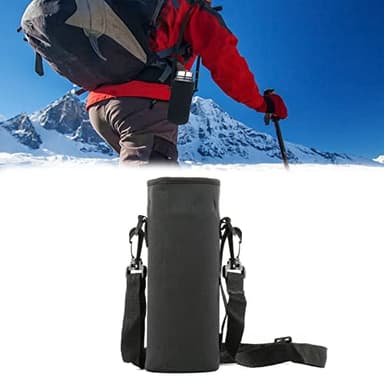 Bolso Térmica de Botella de Agua Portátil de Neopreno, Funda de Botella de Transporte con Correa de Hombro Desmontable,Bolso Bandolera para Botella de AGU