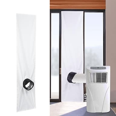 RANRAO - Sello universal para ventana de aire acondicionado, kit de sellado de ventana ajustable portátil, sello de obturación para aire acondicionado portátil y secadora