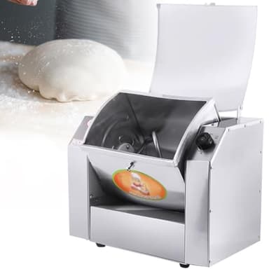 Amasadora Comercial Batidora Amasadora Reposteria con Función de Sincronización, Mezcladora Comercial Máquina Mezcladora de Masa de Acero Inoxidable, Perfecta para Panadería Pizzería,3KG