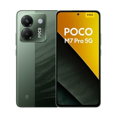 Xiaomi POCO M7 Pro 5G - Smartphone de 12+256GB, Cámara de 50 MP Sony con OIS, Pantalla AMOLED de 6,67" 120 Hz, Carga Turbo de 45W, Cargador no Incluido, Verde (Versión ES)