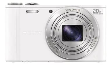 Sony Cyber-Shot - Cámara compacta de 18.2 MP (Pantalla de 3", Zoom óptico 20x), Blanco