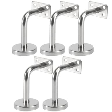 DOITOOL 5 Unids Soporte Pasamanos Acero Inoxidable Escalera Soporte Pasamanos De Acero Inoxidable Anticorrosión Escalera Barandilla Soportes De Barandilla Soportes Para Escaleras