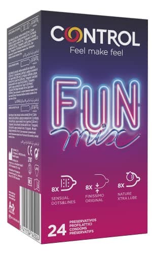 CONTROL Preservativos, Natural, Sin fragancia, 24 Unidad (Paquete de 1)