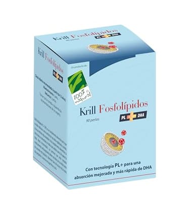 Aceite de Krill Fosfolípidos PL+ DHA - Omega 3 de Alta Absorción - Equivale a 1000mg de DHA en Forma de Triglicéridos - Salud Cerebral y Cardiovascular - Con Astaxantina Antioxidante - 90 Perlas