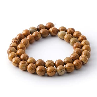 RUBY 45PCS Cuentas de Piedra Natural de 8 mm, Cuentas de Piedras Preciosas, FabricacióN de Joyas de Collares de Pulseras, Cuentas de Piedras Preciosas, Cuentas de Piedras Semipreciosas con Agujero