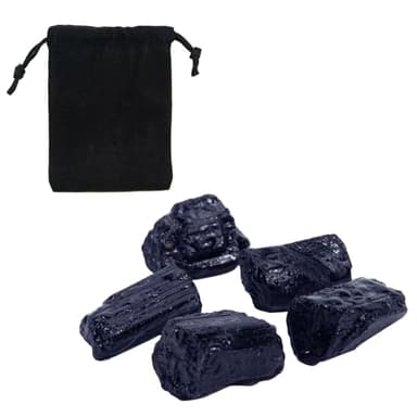Piedra Turmalina Negra Naturales de 20 a 30mm 100g, Turmalina Negra en Bruto Protección Electromagnética, cristal de cuarzo negro natural para la fabricación de joyas o la decoración del hogar
