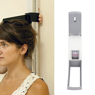 Medidor de altura portátil para pared, medidor de altura retráctil, adultos, crecimiento corporal, estatura, altímetro, equipo auxiliar, 2,2 metros