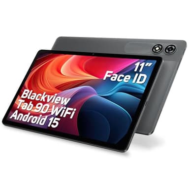 Blackview Android 15 Tablet Tab90Wifi, 12GB RAM 128GB ROM/1TB TF Gaming Tablets 11 Pulgadas, Widevine L1/8200mAh/5G WiFi/8MP+13MP/Face ID/Bluetooth 5.0/2 Altavoces/3.5mm Jack/2024 Octa Core Tablet
