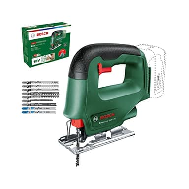 Bosch Home and Garden 0603012001 Sierra de Calar a Batería EasySaw, 18V-70, No Incluye Batería, Sistema de 18V, con Juego de 10 Hojas de Sierra de Calar, en Caja