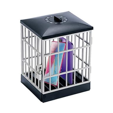 Cárcel para teléfono móvil con temporizador, cárcel para teléfono móvil, cárcel para teléfono móvil con cerradura, jaula para teléfono, regalo divertido y novedoso para el hogar, el aula, la oficina