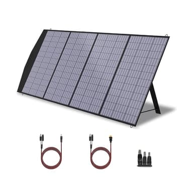 ALLPOWERS Panel solar plegable de 200W, cargador solar plegable, panel solar portátil, kit solar para estación de energía, generador solar, camping, RV, furgoneta, al aire libre, fuera de la red