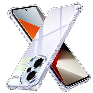 iVoler Funda para Xiaomi Redmi Note 13 Pro Plus 5G (No para Note 13 Pro 5G), Carcasa Protectora Antigolpes Transparente con Cojín Esquina Parachoques, Suave TPU Silicona Caso Delgada Anti-Choques Case