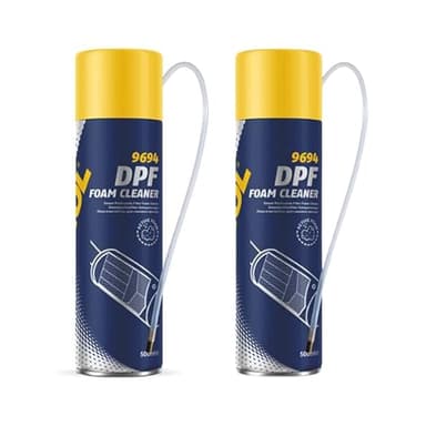 MANNOL | Pack de 2 Limpiadores de Espuma DPF de 500 ml |Regeneración y Mantenimiento Eficaz del Filtro de Partículas Diésel | Rendimiento Óptimo en Entornos Urbanos y Climas Fríos | Motores Diésel