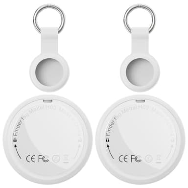 Regalo Dia del Padre Localizador Bluetooth - 2 Pack Air Tracker Tag Funciona con Apple Buscar (Sólo iOS), Encuentra Teléfono y Llaves, Rastreador GPS Impermeable para Mochila, Mascotas, Coche, Niños