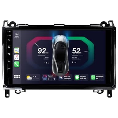 JUNHUA Radio Android 13 de 9 pulgadas para Mercedes Benz W169 B200 W245 W639 Vito Viano W906 Sprinter 2 + 32 GB Autoradio Bluetooth Car Stereo con Carplay RDS Navegación GPS