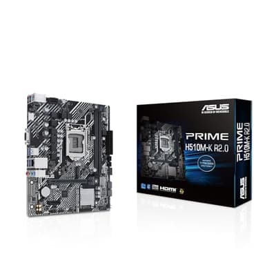Asus Prime H510M-K R2.0, Intel H470, 1200, Micro ATX, 2 DDR4, VGA, HDMI, 1 x M.2