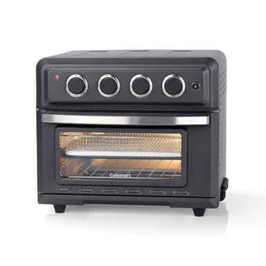 Cuisinart Mini Horno Freidora | 7 en 1: Freír, Asar, Hornear, Gratinar, Empanadillas, Tostar y Mantener caliente | 2 niveles de cocción, gran capacidad de 17L, espacio pollo entero de 1.8kg