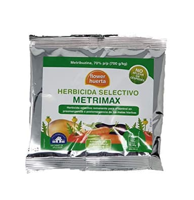 Herbicida Selectivo Metrimax Anti Maleza y Malas Hierbas para Cultivos y Huerta, Autorizado Jardinería Exterior Doméstica, Dosis Mochila 15 L - 30 gr