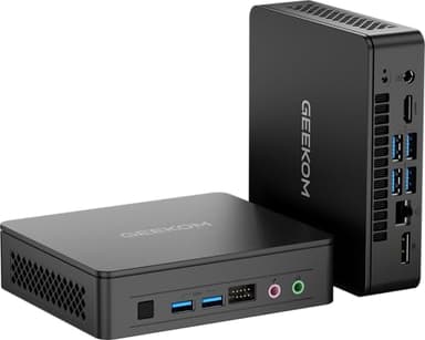 GEEKOM Air12 Lite Mini PC - Alder Lake N100 Procesador (4 Núcleos y 4 Hilos, Hasta 3.4GHz) DDR4 8GB+256GB SSD Mini Ordenador con WiFi 5/Bluetooth 5.1/4K 2 Pantallas, Mini computador para Hogar/Escuela
