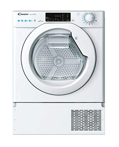Candy Smart Pro BCTD H7A1TE-S Secadora bomba de calor, Secadora integrable, 7Kgs, Cajón Easy Case 5l, Wi-Fi, Planchado fácil, Certificado Woolmark, 67dba, Clase A+