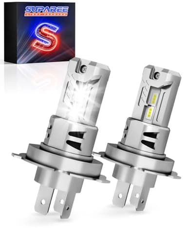 SUPAREE Bombillas H4 LED Lamparas LED H4 Bombilla LED H4 Canbus h4 HB2 9003 con Ventilador 20000LM 6500K 50W IP68 1:1 Mini Design Plug & Play 2Pcs