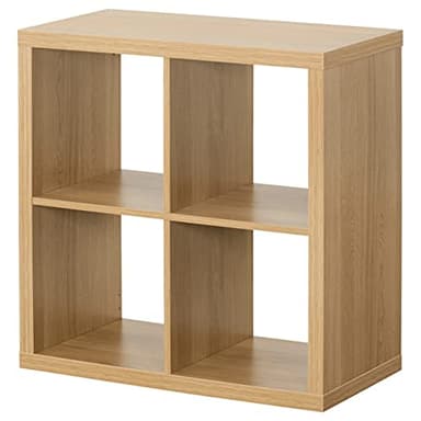 IKEA KALLAX - Estantería de almacenamiento más grande (efecto roble, 77 x 77)
