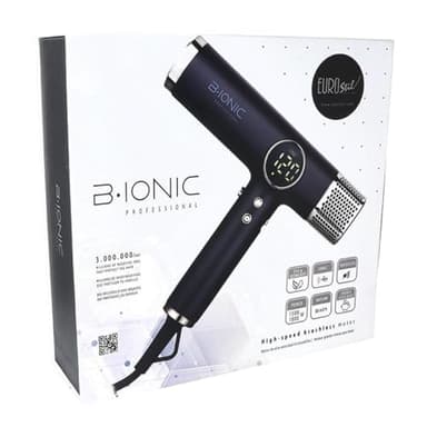 Eurostil Bionic Professional | Secador Iónico | Motor Digital con Pantalla LCD - Secador de Pelo | Potencia 1500-1800W | Temperatura Ajustable