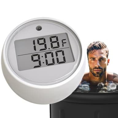 Cold Plunge Thermometer & Timer | Ice Bath Thermometer Timer | Water Ice Bath Thermometer Time | Floating Thermometer For Ice Bath Impermeable IP67 | Cold Plunge Thermometer & Timer
