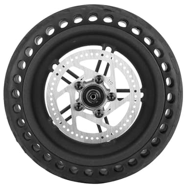 Set Neumático Trasero BiuZi 1Ponga Del Neumático Trasero Cubo De Rueda Neumáticos Set Negro De Aleación De Aluminio Y Disco De Caucho Scooter Eléctrico Del Freno De Disco Compatible Con M