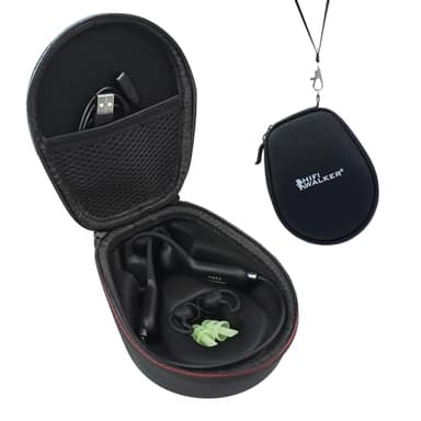 Funda para Auriculares Compatible con Shokz OpenRun Mini, Air, OpenRun Pro, OpenRun, OpenComm, OpenMove, HiFi Walker T10 Air, Bolsa de Transporte rígida de Repuesto con Almacenamiento de Cables