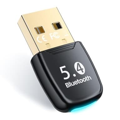 NEUTYPECHIC Adaptador Bluetooth para PC, Bluetooth USB 5.4 para Laptop/Teclado/Mouse/Auriculares/Teléfono Móvil, USB Bluetooth PC con Windows 8.1/10/11, Plug & Play, Conecta 7 Dispositivos