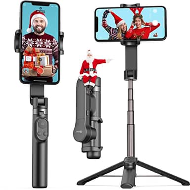 Estabilizador de Movil, Qimic Gimbal Movil Palo para Selfies con Control Remoto, Soporte de Trípode para Teléfono con Cardán de Equilibrio Automático Rápido Compatible con Android y iPhone