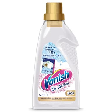 Vanish Reckitt Oxi Advance - Quitamanchas y blanqueador para ropa blanca, en gel, sin lejía - 690ml, El embalaje puede variar