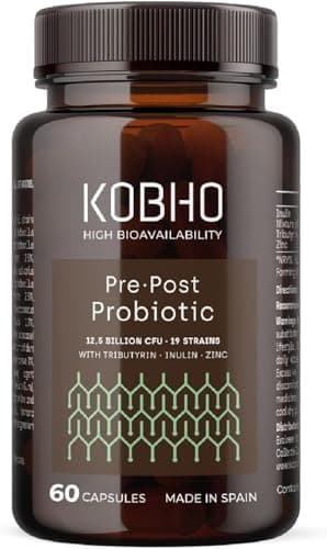 Probiótico Formulado con Prebióticos y Postbióticos 60 cápsulas | Máxima Absorción y eficacia | Flora Intestinal | Sistema Inmune | Antiinflamatorio