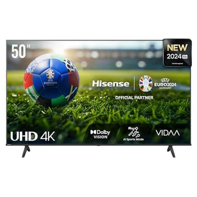 Hisense 50A6N - UHD 4K,VIDAA Smart TV, 50 Pulgadas, Dolby Vision, Modo Juego Plus, DTS Virtual X, Control por Voz televisor, Doble Control de Volumen, Auto ordenación Canales TDT (Nuevo 2024)