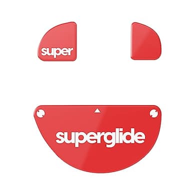 Pulsar Gaming Gears Superglide2 - Nueva superficie texturizada de velocidad controlable, patas de ratón más lisas/deslizamientos fabricados con vidrio ultra fuerte, suela suave y duradera para Zowie
