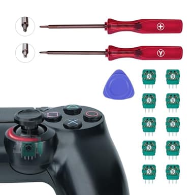 Mcbazel Repuesto de Sensor de Potenciómetro para Mando PS3/PS4, 10 Piezas de Sensor de Módulo de Palanca de Control de Resistencia para Joystick Analógico de Mandos PS3/PS4
