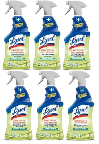 Lysol Spray Desinfectante Multiusos, 6 x 750ml (4.5L)