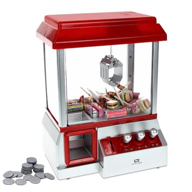 United Entertainment máquina para agarrar Dulces - Máquina De Garra De Juguete con USB y Botón De Sonido - Expendedora De Dulces para niños - XL